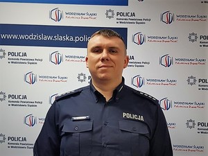 Zastępca komendanta powiatowego nadkomisarz Adam Marekwica