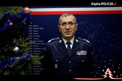 zdjęcie przedstawia Komendanta śląskiej policji