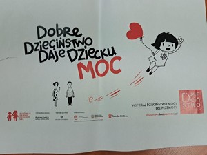 ulotka kampanii Dobre dzieciństwo daje dziecku moc