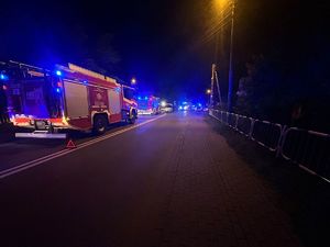 zdjęcie miejsca wypadku drogowego