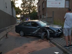 miejsce kolizji drogowej