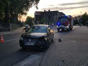 miejsce kolizji drogowej